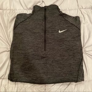 Heathered Half-Zip Dri-Fit Nike Long Sleeve Shirt